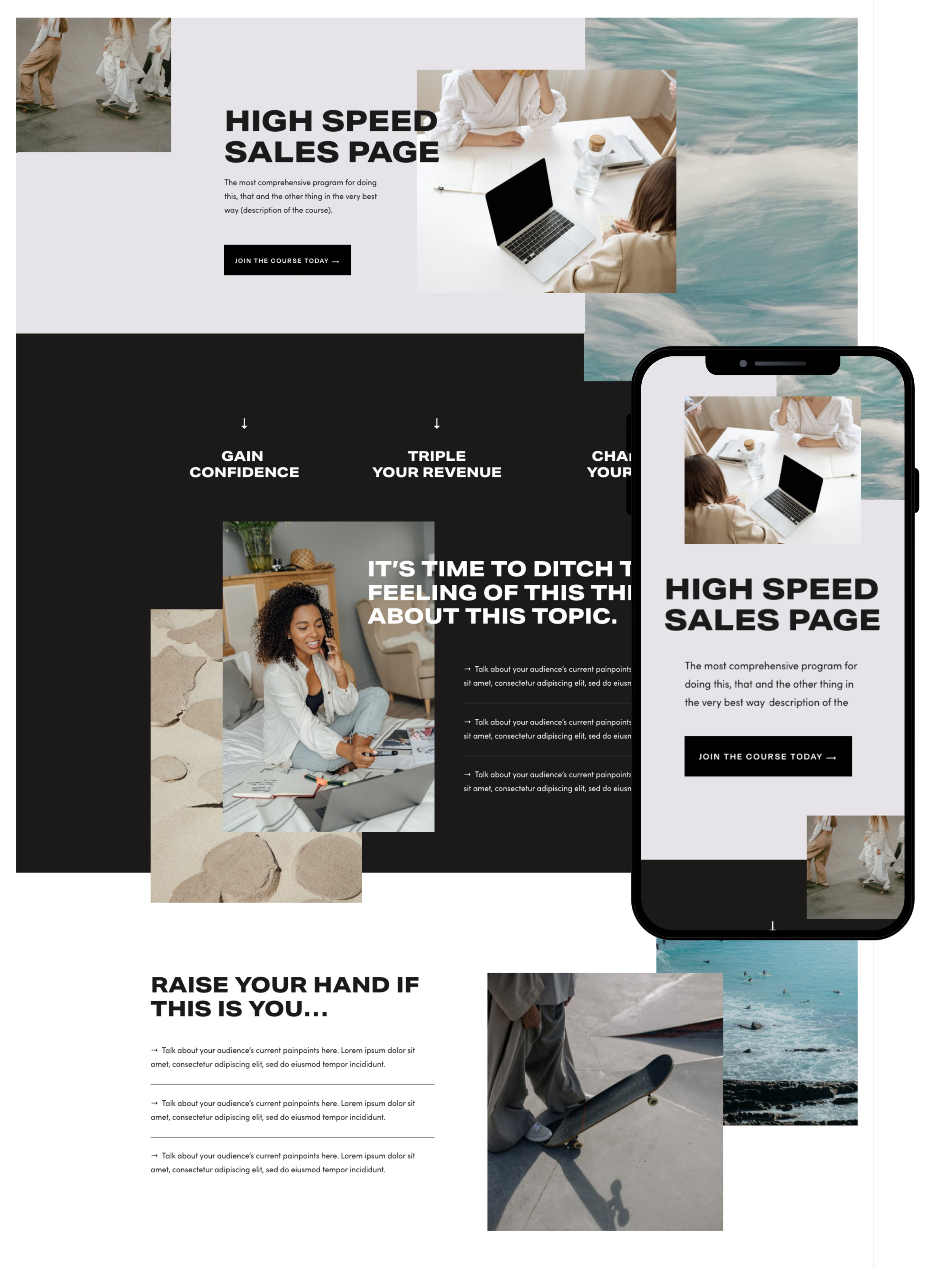 Sales Page Design | Elite Launch Design - Create in Georgia for Higher Conversions
