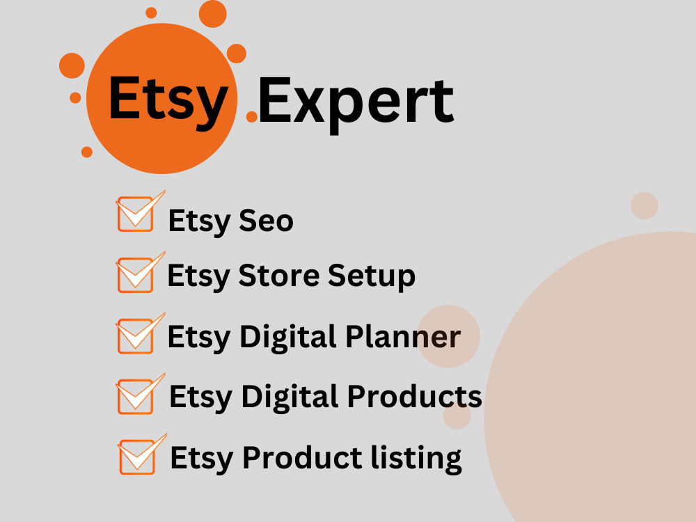 Etsy Shop Setup Service | Branding, SEO, Banner Design, Product Listings in Georgia