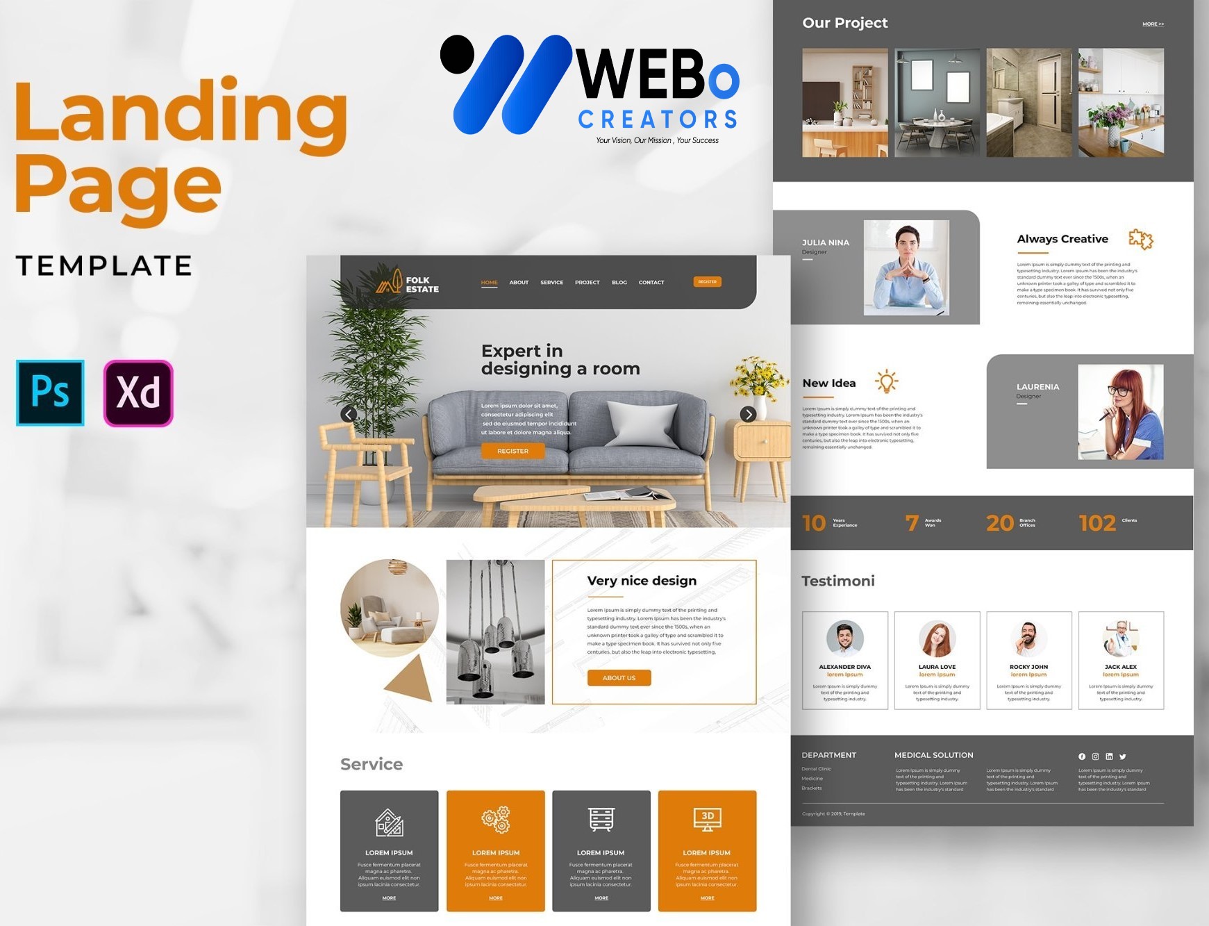 Creative Landing Page Designs, Themes, Graphic Elements for Georgia Businesses 2026